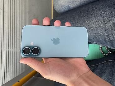 hard disk ssd: IPhone 16, 128 GB, Mavi, Face ID — 5