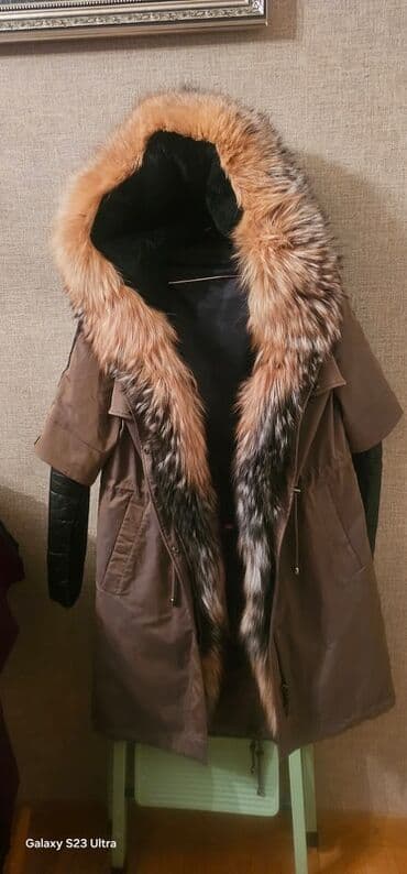 turkan hicab instagram: Qadınlar üçün qış parkası - Rəng: tünd qəhvəyi/xaqui ton - Üst — 2