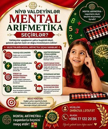 3 birinde printer: Mental arifmetika üzrə müəllim hazırlığı və təlim proqramı Elm — 2