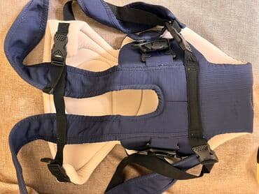 Yemlər: Körpə daşıyıcısı (ergonomik sling) - Rəng: tünd mavi/krem - Material — 2