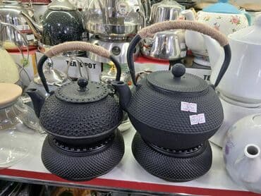 сушилка для посуды: Yeni ve keyfiyyetli çuqun çaynikler,altligi ile birge 40 azntutumu — 5