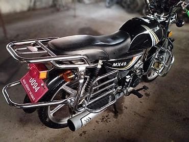 əyləc bəndi: MX49 motosiklet - Rəng: qara, dekorativ zolaqlar - Güclü ön işıq və — 2