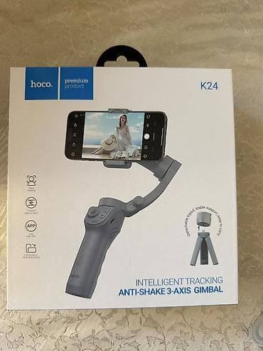 dji osmo mobile 4: Hoco K24 – smartfonlar üçün 3 oxlu stabilizator (gimbal) - Ağıllı — 1