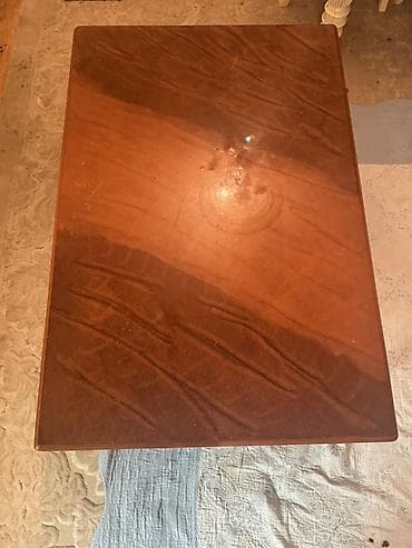 stol satilir: Düz masa, Açılmayan, Təkərsiz, Taxta, Zəmanətsiz — 2