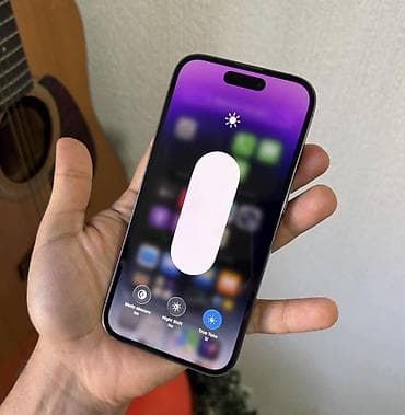 ipad 14 pro: IPhone 14 Pro, 256 GB, Deep Purple, Zəmanət, Simsiz şarj, Face ID — 2