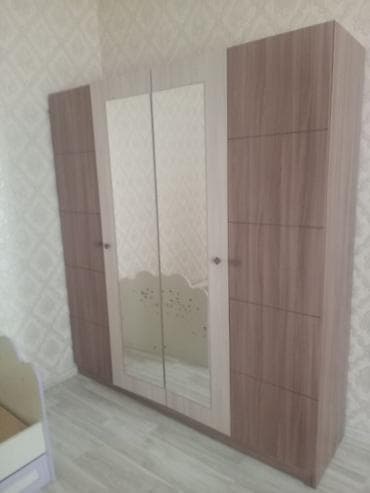 balkon dolab: Yataq otağı mebel dəsti - Dördqapılı geniş qarderob: iki mərkəzi — 1