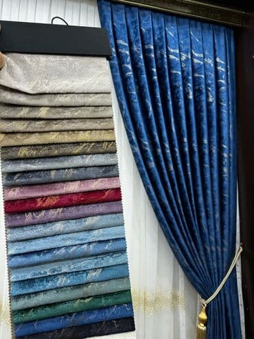 07 perde: Qalın, boz rəngli, zərli naxışlı pərdələr otağa zərif və dəbli bir — 8