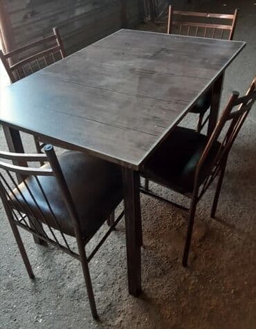 tap az masa ve oturacaqlar: Kuxna üçün masa və oturacaqlar desti, kafe və cayxana üçün stol stul — 7