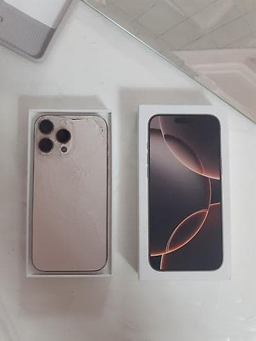 osmo kamera: IPhone 16 Pro Max, Qızılı, Qırıq — 2