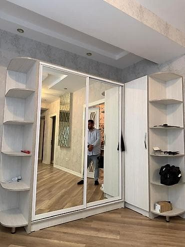 2el dolablar: İşlənmiş, 2 qapılı, Güzgülü, Ağ, Kupe, Künc dolab — 3