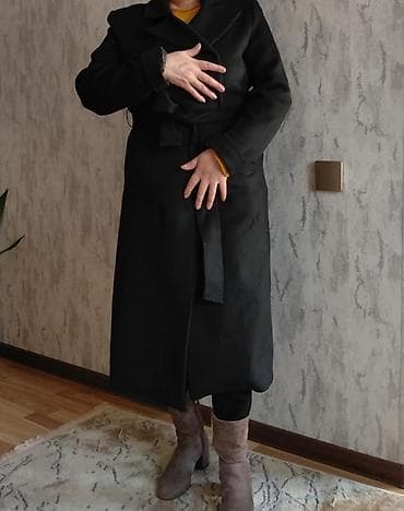 antik etir: Palto, Max Mara, L, rəng - Qara — 1