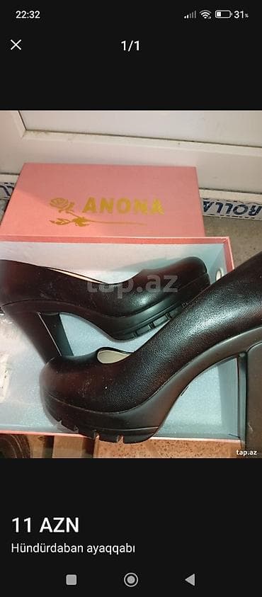 Tuflilər, Ölçü: 39.5, rəng - Qara, Yeni