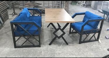 stul ev ucun: Balkon üçün, Yeni, Açılmayan, Dördbucaq masa, 2 stul — 2