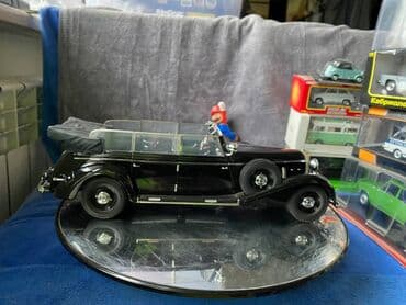 metbex tavan modelleri: Коллекционная модель Mercedes-Benz 770K Pullman W150 Black 1938 Road — 10
