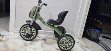 Uşaq üçtəkərli velosipedi – “Sport” dizaynı - Rəng: zeytun-yaşıl