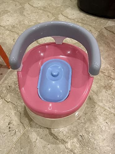 Детский мир: Uşaq tualet qabı (potty) - Rənglər: çəhrayı üst hissə, mavi çıxarılan — 1
