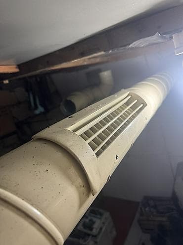 Havalandırma sistemi: plastik dairəvi hava kanalları və inline