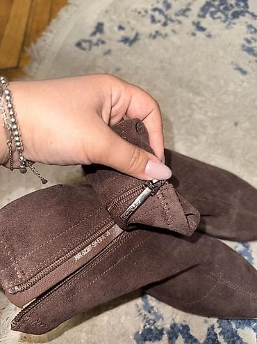 rezin cekmeler: Calipso qadın botları - Model: M8-25683 SH-67T - Rəng: tünd qəhvəyi - — 2