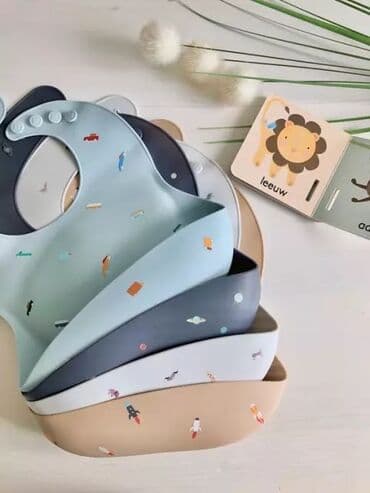 uşaq yeməyi: Silikon Uşaq Önlükləri ♡ Körpələr üçün silikon önlüklər ən yüksək — 6