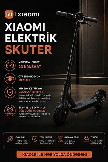 Elektrik nəqliyyatı: İstifadə olunmuş Xiaomi Mi Elektrik skuteri- ÇOX MÜNASİB QİYMƏTƏ!!! — 1