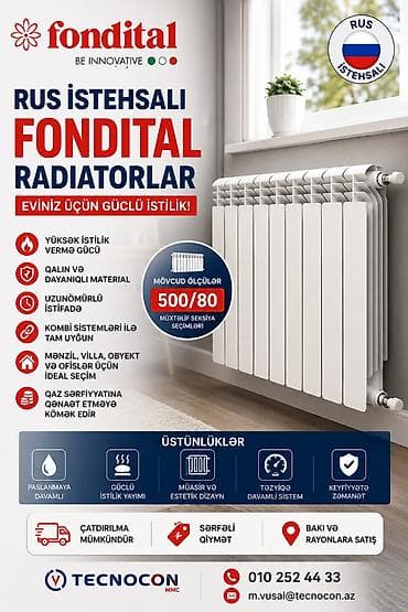 Yeni Seksiyalı Radiator Alüminium, Pulsuz çatdırılma, Ödənişli quraşdırma, Kredit yoxdur lalafo.az -da Yeni Seksiyalı Radiator Alüminium, Pulsuz çatdırılma, Ödənişli quraşdırma, Kredit yoxdur