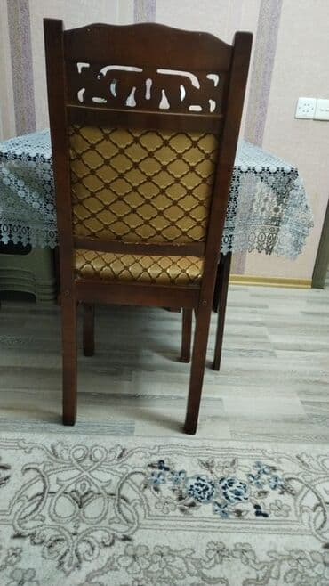 yellenen stullar: Mətbəx üçün, İşlənmiş, Qatlanmayan, rəng - Sarı Stul — 1