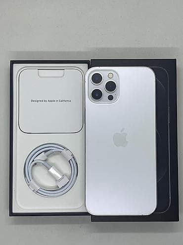 ipad 6 plus: IPhone 12 Pro Max, 256 GB, Matte Silver, Zəmanət, Kredit, Simsiz şarj — 1