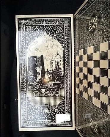 Перчатки: Taxta nərd/şahmat dəsti - Material: ağacdan hazırlanmış, laklı səth - — 6