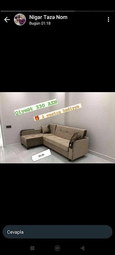 kunc divan satilir: Künc divan, Yeni — 1