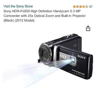 kamera video: Sony video kamera HDR-P200 modeli. ozunde proyektoru var, yeni — 1