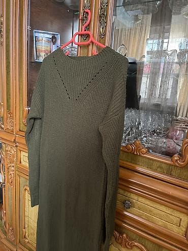 qizil uzukler type 1: ZARGAN Woman geyim. - Model: Uzun, trikotaj paltar (sviter-paltar) - — 4
