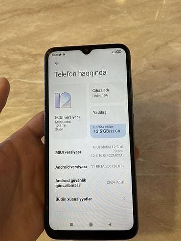 on kamera: Redmi 10A, 32 GB, rəng - Mavi, İki sim kartlı — 2
