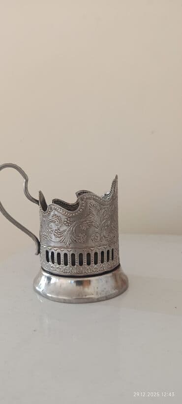 süfre: Məhsul: Gədimi qablar:Metal stəkanaltı (podstakanik) Mis — 3