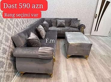 koja divan: Künc divan dəsti – 590 AZN - Rəng seçimi var - Künc L-forma divan + — 1