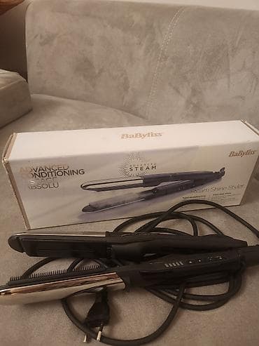 daraglar: BaByliss Steam Shine Styler – buxarlı saç düzləndirici - Qabaqcıl — 1