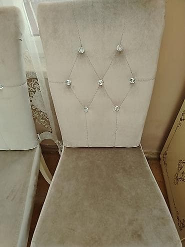 perla stul: Qonaq otağı üçün, İşlənmiş, Qatlanmayan, rəng - Bej Stul — 1