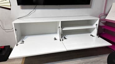 Другие товары для дома: Прямой ТВ стенд, С полками — 2