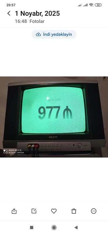 Sanyo kineskop televizor – 37 sm diaqonal. - Ekran: klassik CRT lalafo.az -da Sanyo kineskop televizor – 37 sm diaqonal. - Ekran: klassik CRT