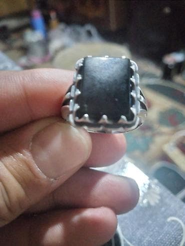 yaşıl qadın ayaqqabıları: Üzük, Gümüş, Əqiq — 1