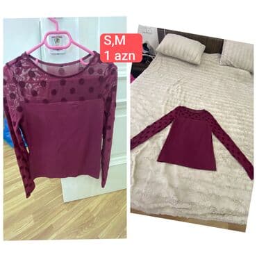 push up busqalterləri: Qadın köynək/top dəsti 1) Zara lilac rəngli qısa top - V şəkilli — 2