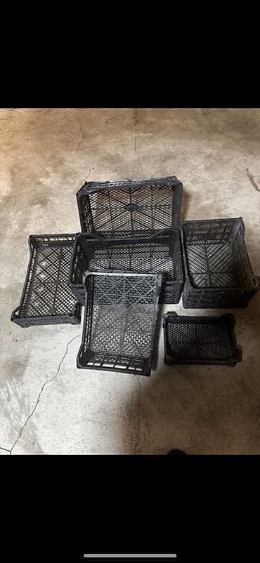 Plastik ventilyasiya olunan sandıq/qutular dəsti - Material: möhkəm