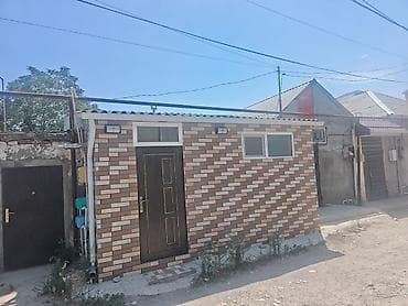 modern evler: 1 otaqlı kiçik həyət evi Dekorativ kərpic üzləmə, dam örtüyü profil — 1