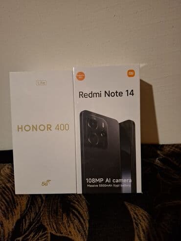 kiridit telefonlar: Redmi Note 14, 256 GB, rəng - Göy, Zəmanət, Düyməli, Sensor — 4