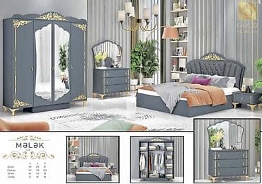 spalni dəsti: İkinəfərlik çarpayı, Termo, Dolab, Tumba, Yeni — 1