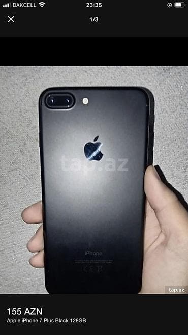 IPhone 7 Plus, 128 GB, Qara, Barmaq izi — 1
