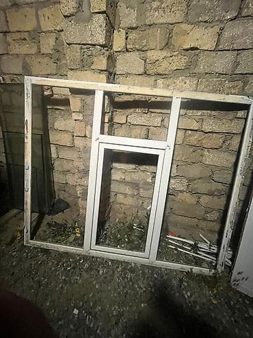 PVC pəncərə karkası - Material: ağ rəngli PVC profil - Konstruksiya lalafo.az -da PVC pəncərə karkası - Material: ağ rəngli PVC profil - Konstruksiya