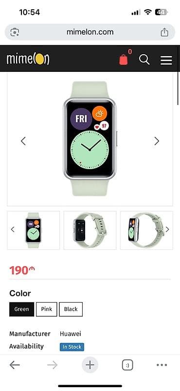 Smart saat, Huawei, Suya davamlı, rəng - Qara — 2