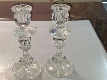 stiker: Məhsul: Gusev Kristal Zavodu əl işı şamdan dəsti (2 ədəd) Təsvir: - — 3