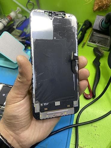 iphone 5s plata satiram: 12 promax usten cixma tam ideal ekran - Test: montajdan əvvəl anakarta — 2