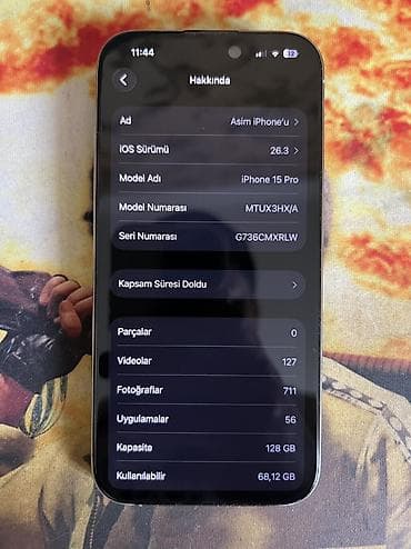 iphone 4 telefonunu al: IPhone 15 Pro, 128 GB, Natural Titanium, Zəmanət, Simsiz şarj, Face ID — 7